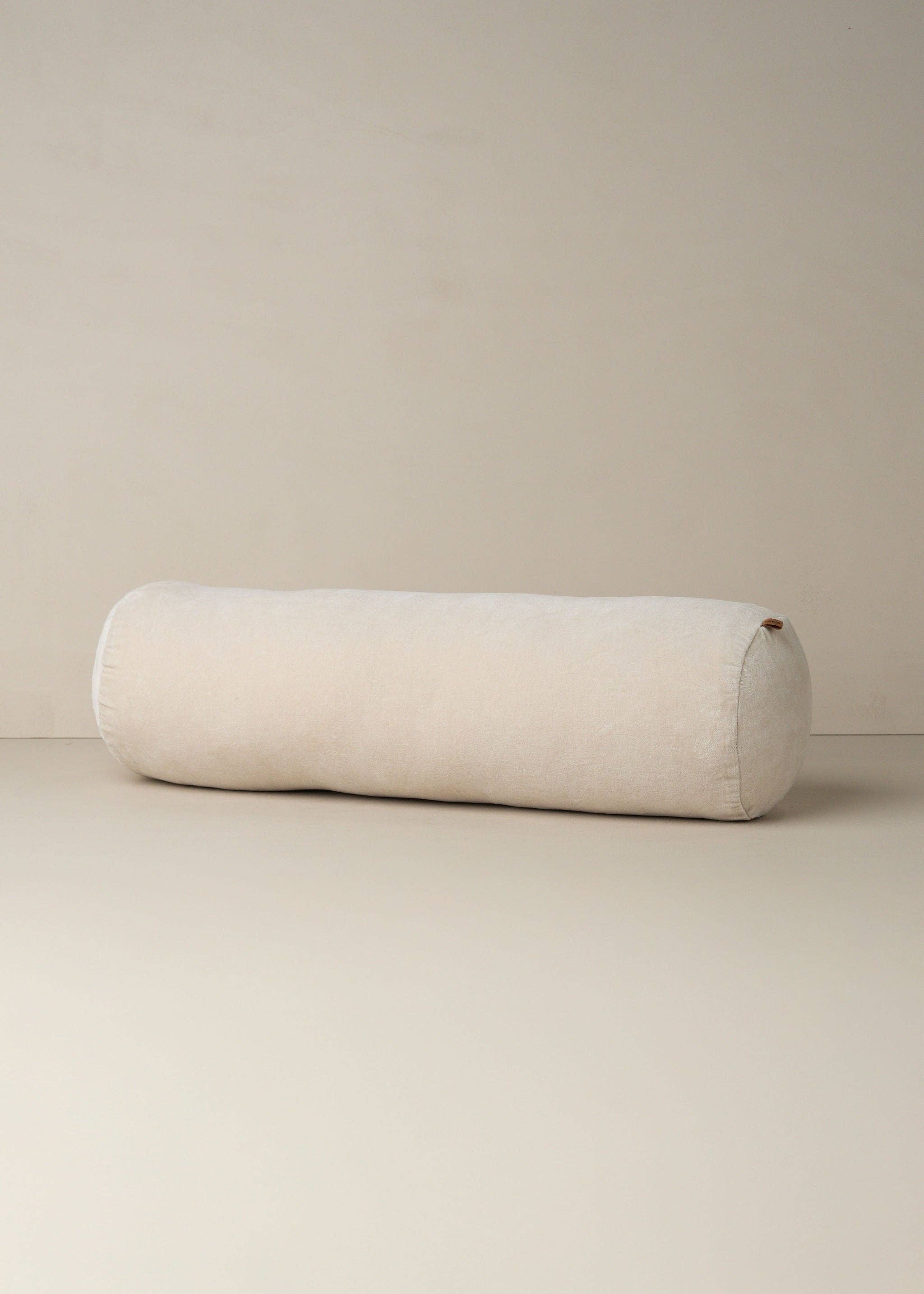 delhi bolster pillow in clay