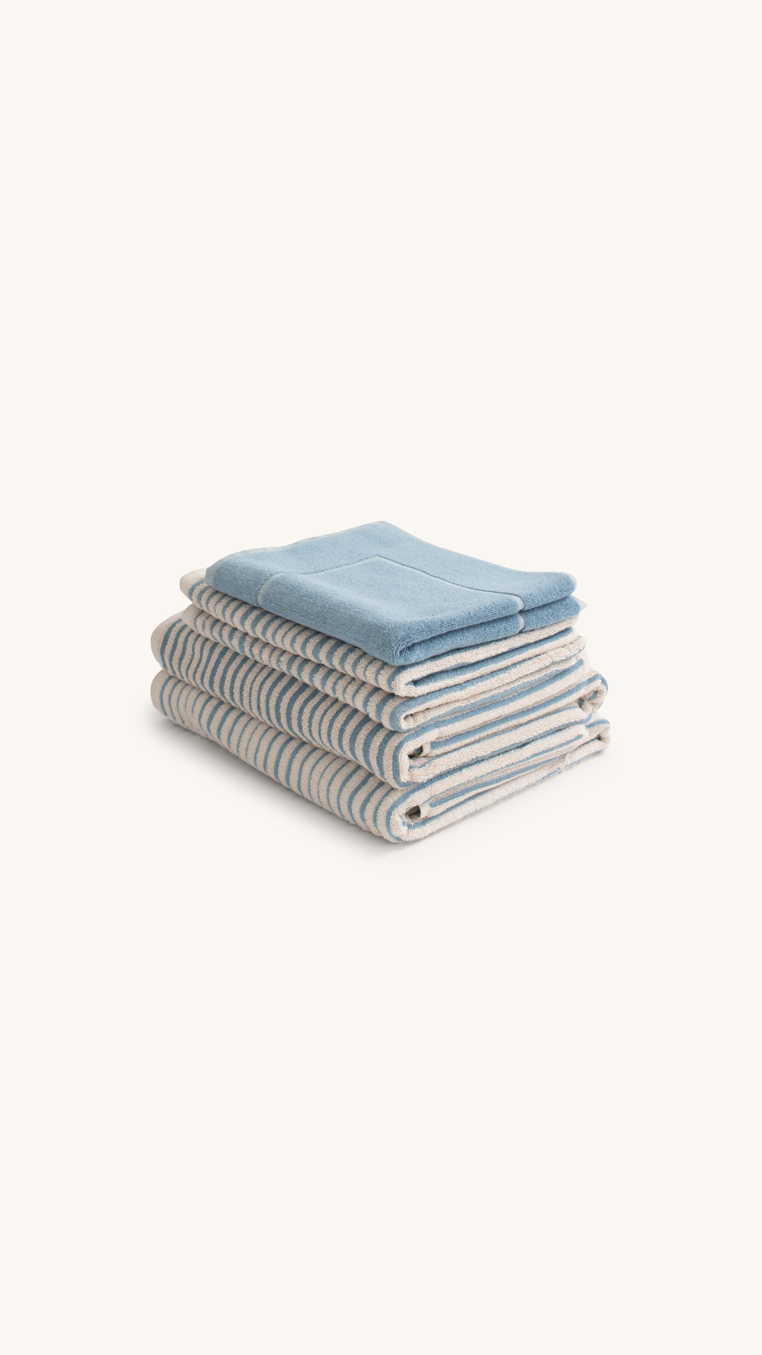 salento hand towel in blue haze - haus divided