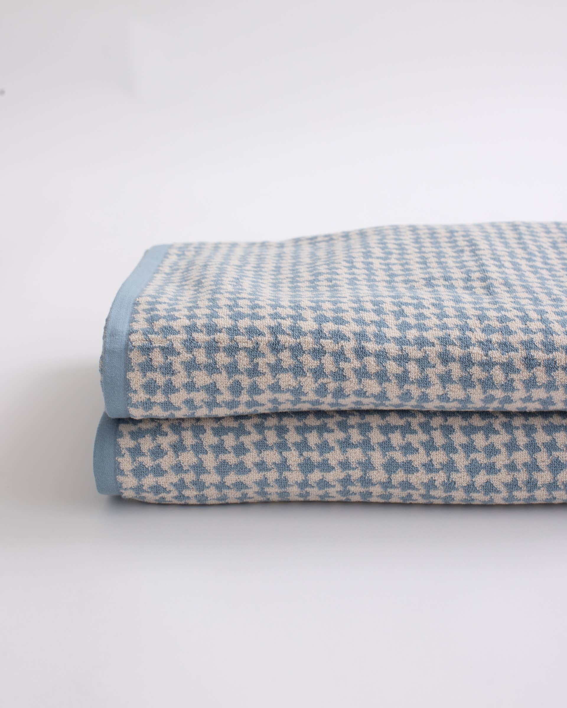 houndstooth bath sheet - haus divided