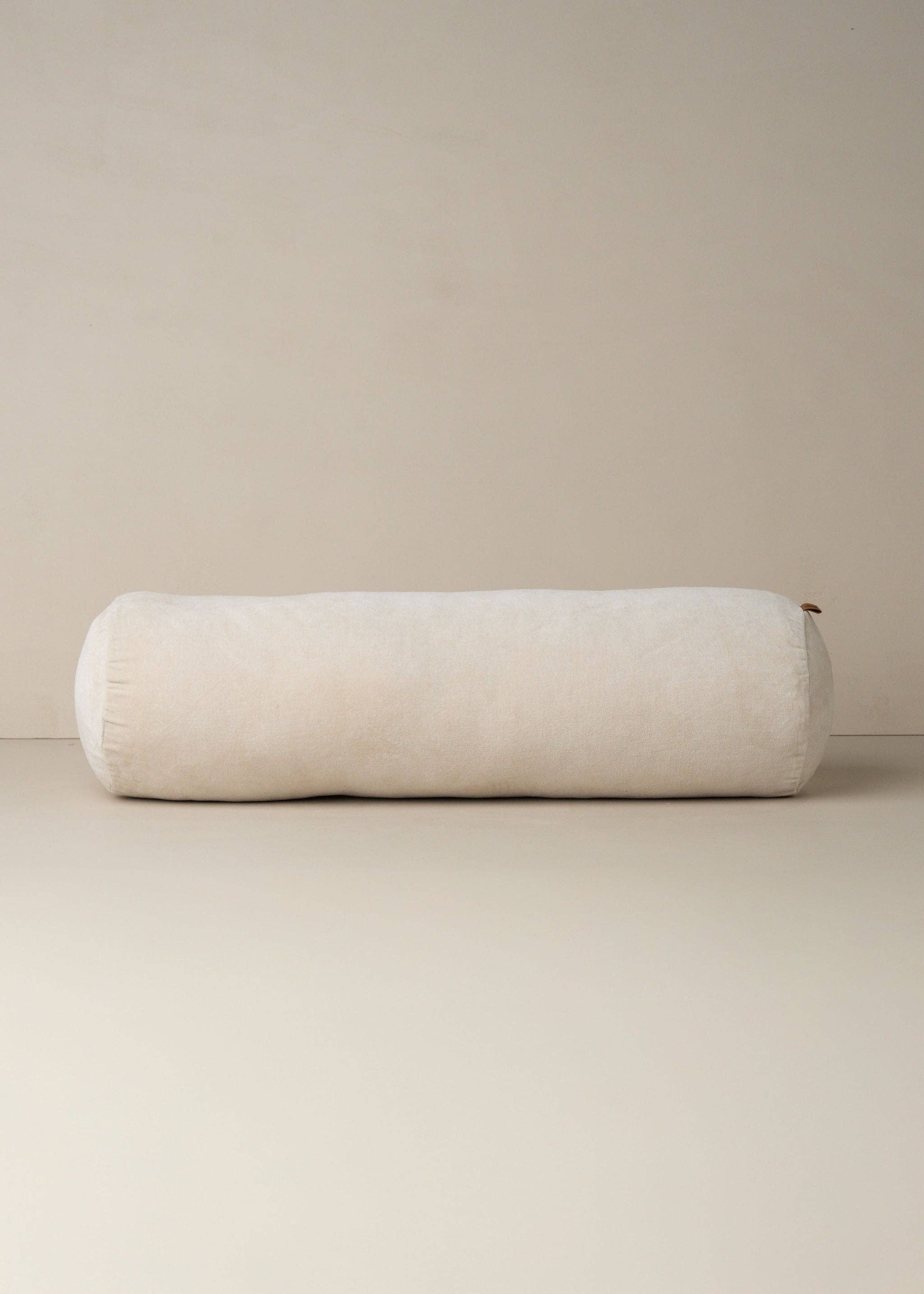 delhi bolster pillow in clay