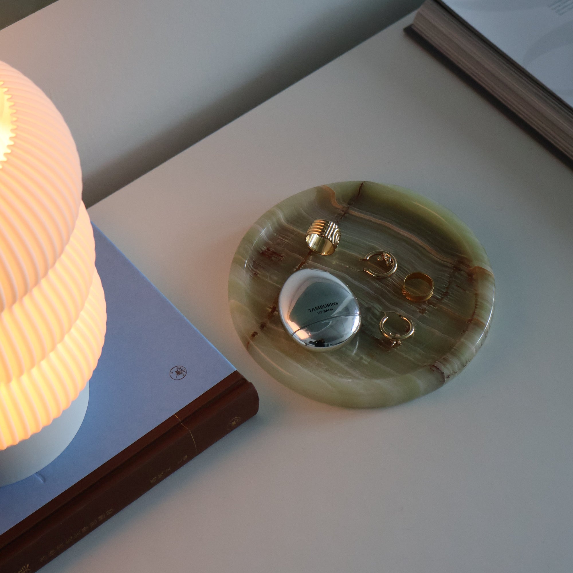 sinan onyx trinket tray