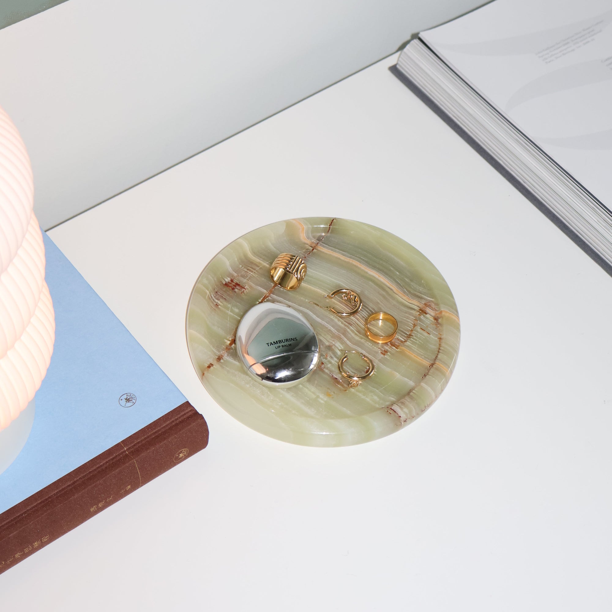 sinan onyx trinket tray