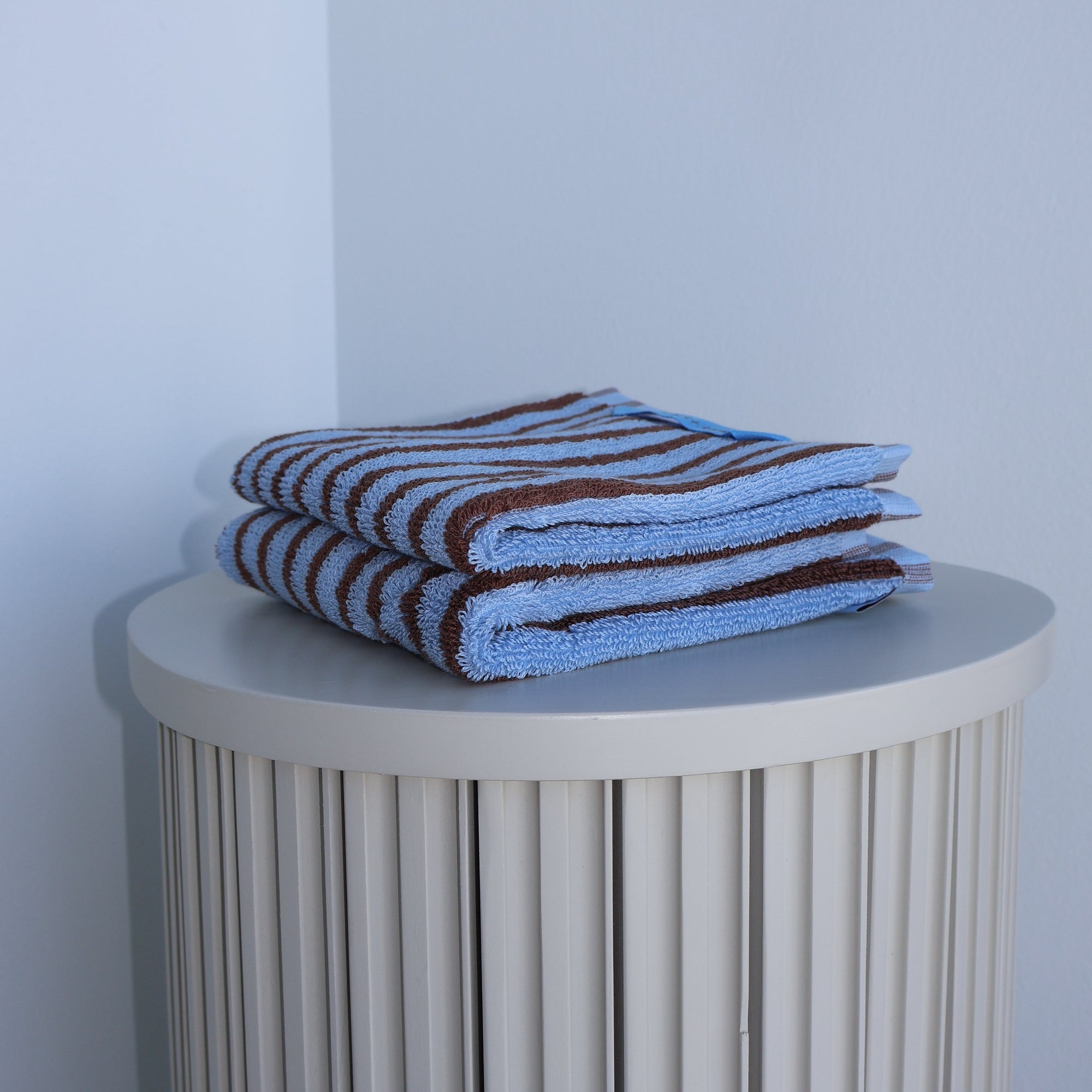 set of 2 - fuxing cotton striped washcloth