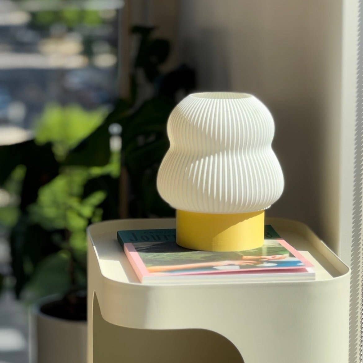 poly table lamp in banana - haus divided