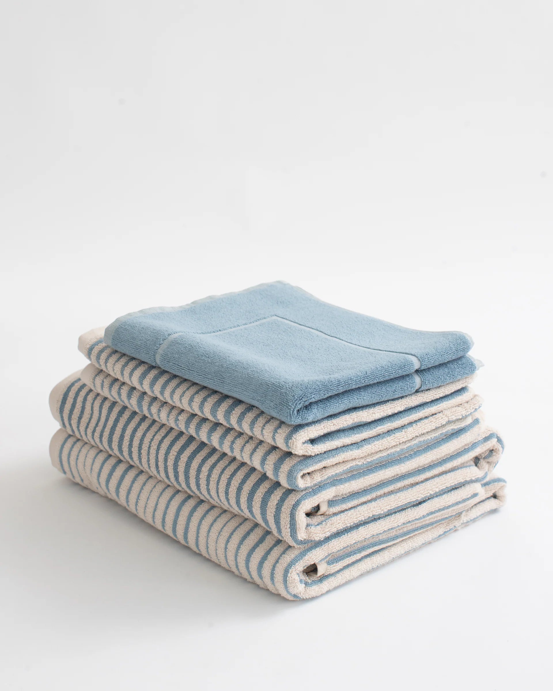 salento hand towel in blue haze - haus divided