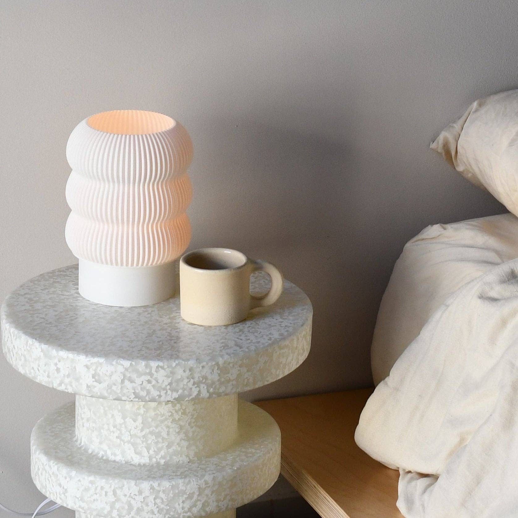 lola table lamp in white - haus divided