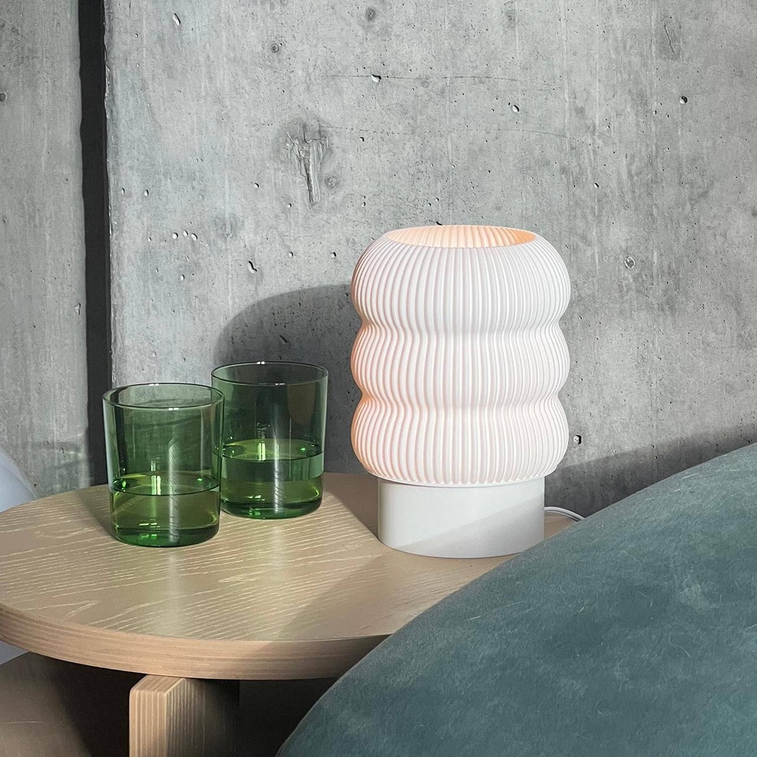 lola table lamp in white - haus divided